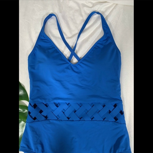 NWD Bleu by Rod Beattie Basket Weave One-Piece 6 - Picture 4 of 12